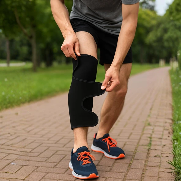 Ayarlanabilir Baldır & Diz Altı Destek Bandı – Neopren, Nefes Alabilen, Cırtlı Esnek Yapı, Spor Günlük Kullanım İçin ürün görseli 1