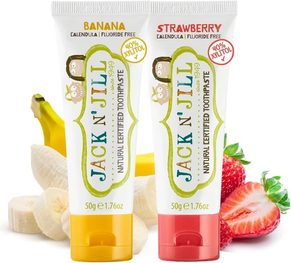 N' Jıll N Jill Doğal Macunu - Çilek & Muz 2'Li Paket (2X50G) ürün görseli 1