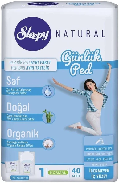 Sleepy Normal Günlük 40 Adet Hijyenik Ped ürün görseli 1