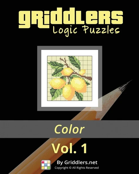 Griddlers Logic Puzzles: Color: Nonograms, Griddlers, Picross: Volume 1 ürün görseli 1