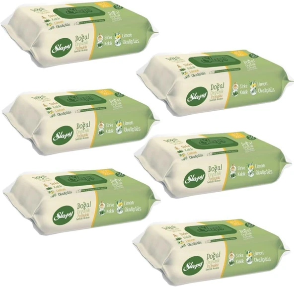 Sleepy Doğal Organik Pamuklu Temizlik Havlusu 50 Yaprak 6 Lı Paket ürün görseli 1