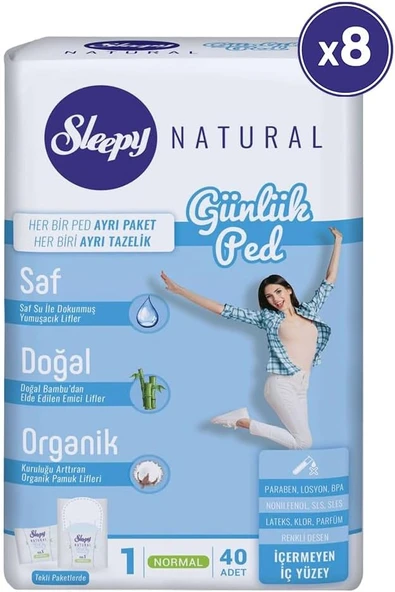 Sleepy Günlük Ped Normal 8 X 40 ürün görseli 1