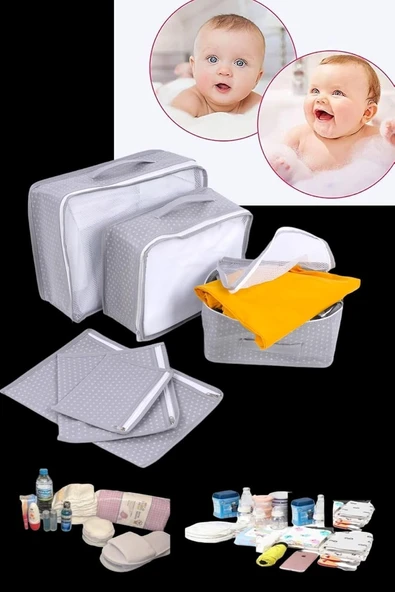Helen'S 6 Parça Bebek Bakim Çantası Bebek Doğum Çantası ürün görseli 1