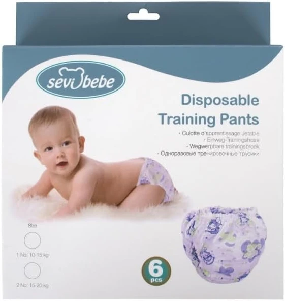 Sevi Bebe Kullan At Alıştırma Külotu 2 No: 15-20 Kg Karışık ürün görseli 1