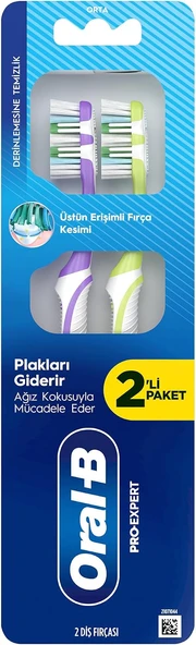 Pro-Expert Derinlemesine Temizlik Fırçası, Orta Sertlikte Fırça Kılları, 2 Adet ürün görseli 1