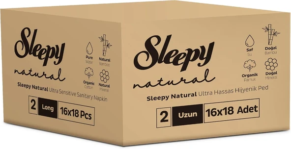 Sleepy Hassas Hijyenik Ped Uzun 16X18 (288 Adet) ürün görseli 1