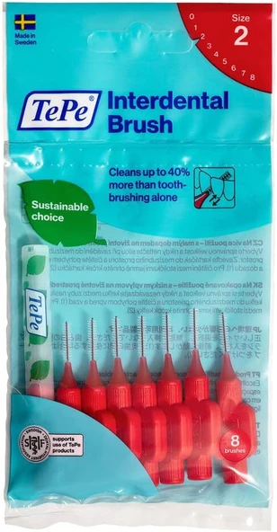 Tepe 0.5 Mm - Kirmizi Arayüz Fırçası (1 X 8 Adet) ürün görseli 1