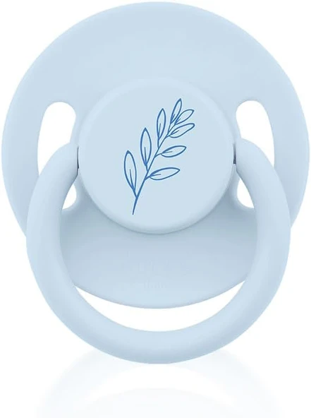Wee Baby Pure Yuvarlak Uçlu Kauçuk Emzik No:1 - Mavi̇ ürün görseli 1