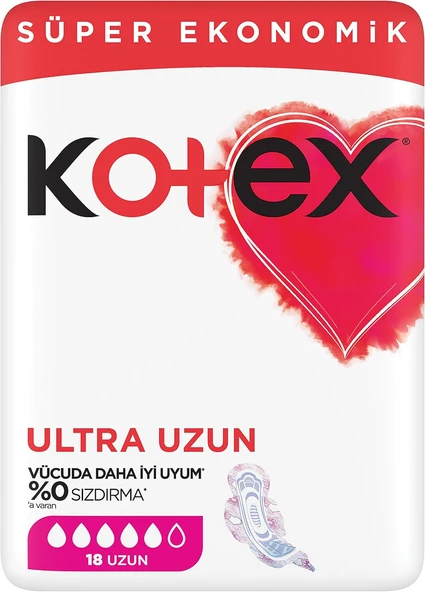 Kotex Quadro Uzun 18'Li 1 Paket ürün görseli 1