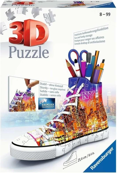 Ravensburger 3D Puzzle Sneaker New York ürün görseli 1