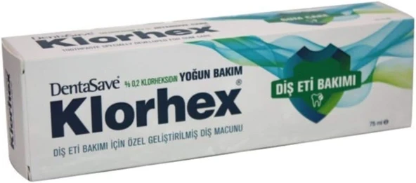 Dentasave Klorhex Günlük Bakım Macunu 75 Ml Klorhexidin %0.2 ürün görseli 1