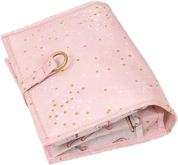 Baby Alt Açma Bakım Çantası – Pembe | Bebek Alt Değiştirme Organizeri, Taşınabilir Bakım Çantası, 24X40 Cm ürün görseli 1