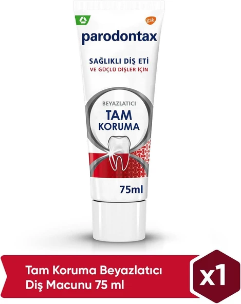 Parodontax Eti Bakımı Tam Koruma & Beyazlatıcı Macunu 75 Ml ürün görseli 1