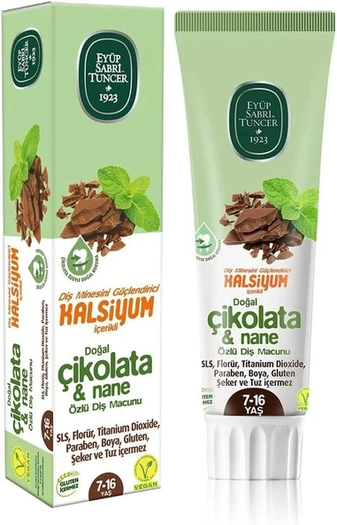 Doğal Çikolata Nane Özlü Macunu 75 Ml ürün görseli 1