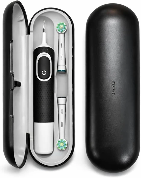 Şarjlı Fırçası İçin Saklama Kabı - Sadece 1, Vitality Pro, Vitality Starter Pack Serisine Özel Fırçası Seyahat Kutusu (Siyah) ürün görseli 1