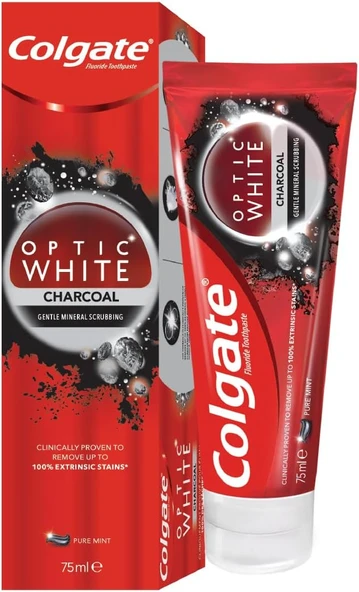 Optic White Aktif Kömür Yumuşak Mineral Temizliği Beyazlatıcı Macunu 75 Ml ürün görseli 1