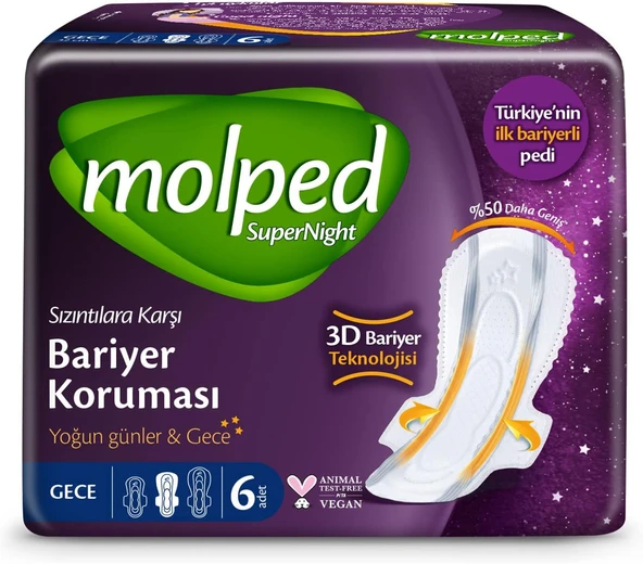 Molped Supernight Uzun Gece Pedi (1 X 6 Adet) ürün görseli 1