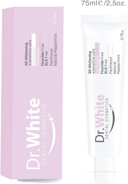 Dr.White 3D Whitening +Sensitive Care Macunu 75Ml ürün görseli 1