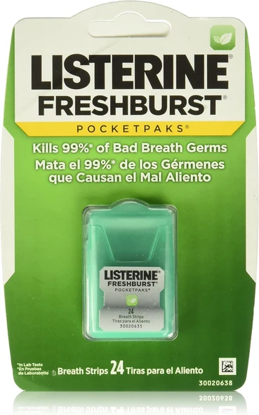 Listerine Fresh Burst Nefes Tazeleyici Strip 24Lü Paket ürün görseli 1