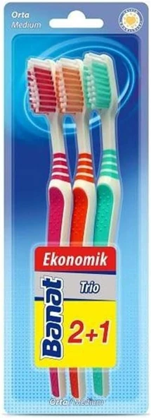 Banat Trio 3'Lü Fırçası Medium ürün görseli 1
