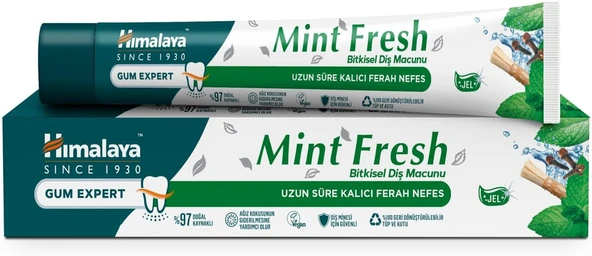 Himalaya Since 1930 Nane Ferahlığı Bitkisel Macunu, Florürsüz, Parabensiz, Vejeteryan, Ferah Nefes, 75 Ml ürün görseli 1