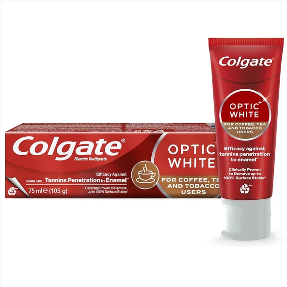 Optic White Kahve Çay Kullanıcıları İçin Beyazlatıcı Macunu 75 Ml ürün görseli 1