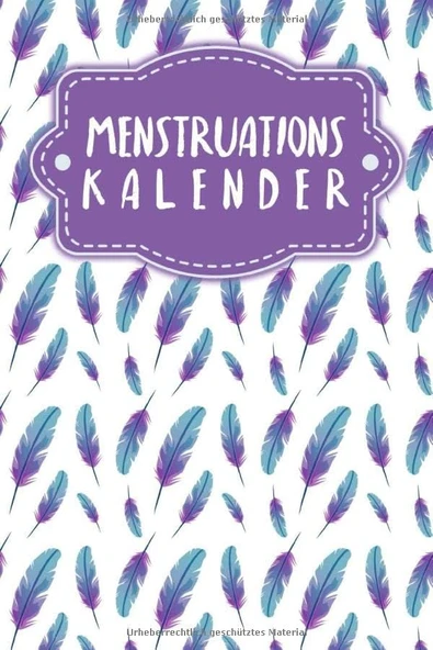 Menstruationskalender: Journal Für Deine Menstruation Zum Ausfüllen | Motiv: Federn (German Edition) ürün görseli 1