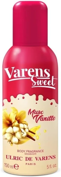 Ulric De Varens Sweet Musc Vanille Body Fragrance Deodorant For Women 150 Ml ürün görseli 1