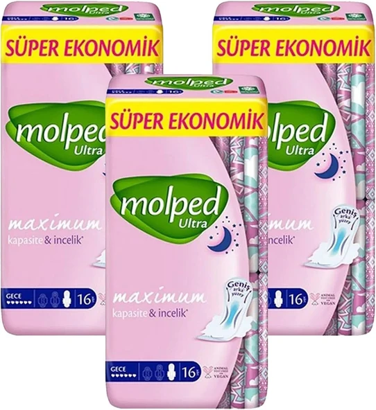 Molped Süper Ekonomik 16'Lı Gece X 3 Adet ürün görseli 1