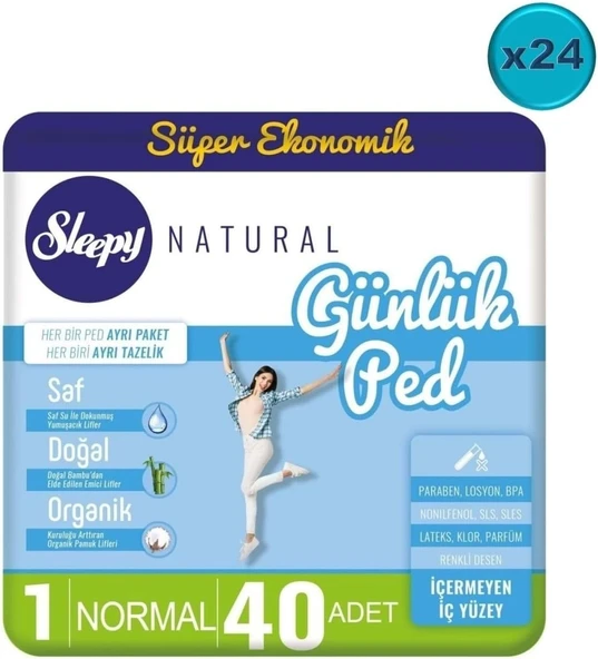 Sleepy Günlük Ped Normal 960 Adet Süper Ekonomik ürün görseli 1