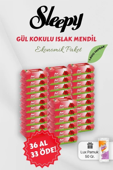 Sleepy Gül Kokulu Bebek Mendili 36 Al 33 Öde Hediyeli ürün görseli 1