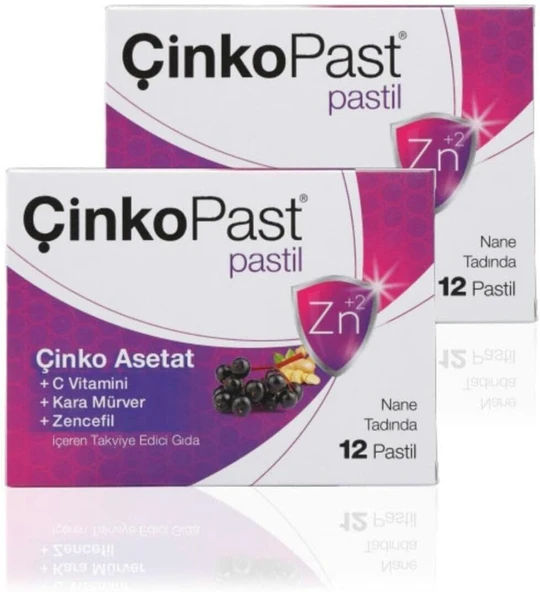 Çinkopast Nane 12 Pastil 2 Adet ürün görseli 1