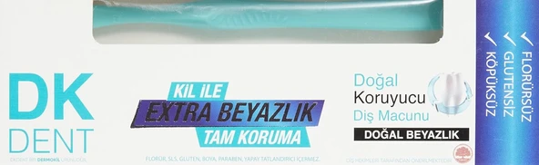 Dkdent Klasik Florürsüz Doğal Macunu 75 Ml Fırçası Hediyeli ürün görseli 1