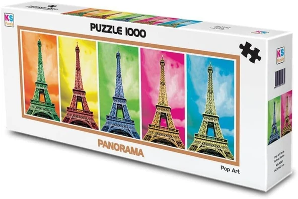 Ks Games 1000 Parça Puzzle Panorama Pop Paris ürün görseli 1
