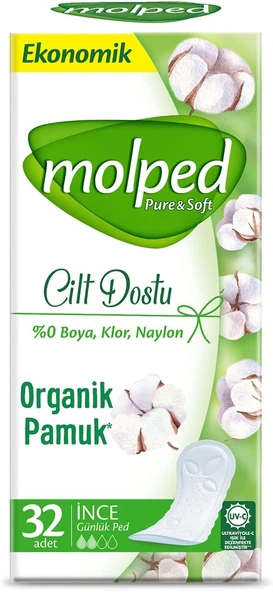 Molped P&S Günlük Ped Light Normal Ekonomik 32 Adet ürün görseli 1