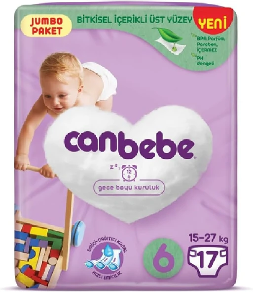 Canbebe Baby Diapers Bebek Bezi, Pfxf 2 Xl 17X4 ürün görseli 1