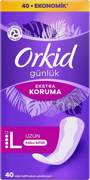 Orkid Günlük Ped Extra Koruma Uzun 40 Adet Ped ürün görseli 1
