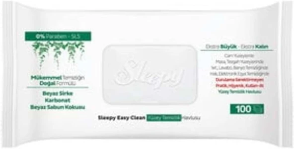 Sleepy Easy Clean Yüzey Temizlik Havlusu 100' Lü X 6 Adet ürün görseli 1