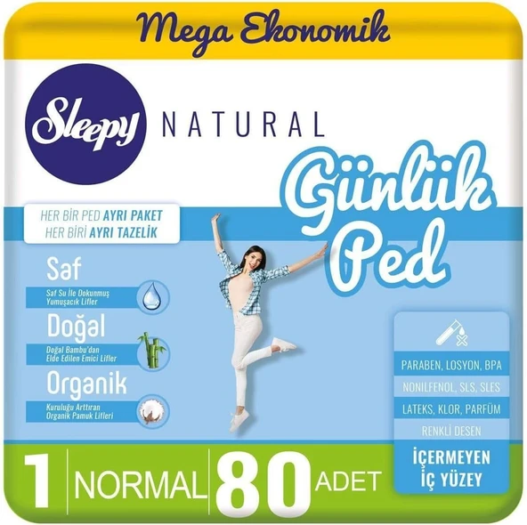 Sleepy Günlük Ped Normal 80 Adet ürün görseli 1