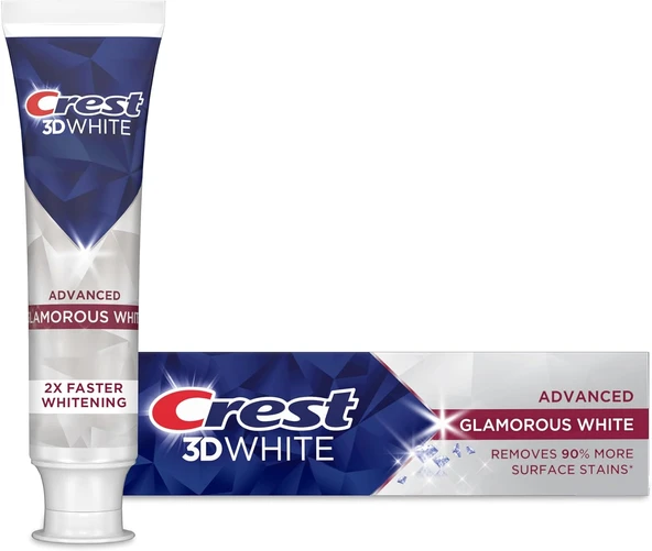 Crest 3D White Advanced Glamorous White Göz Alıcı Beyaz Beyazlatıcı Macunu 93Gr ürün görseli 1