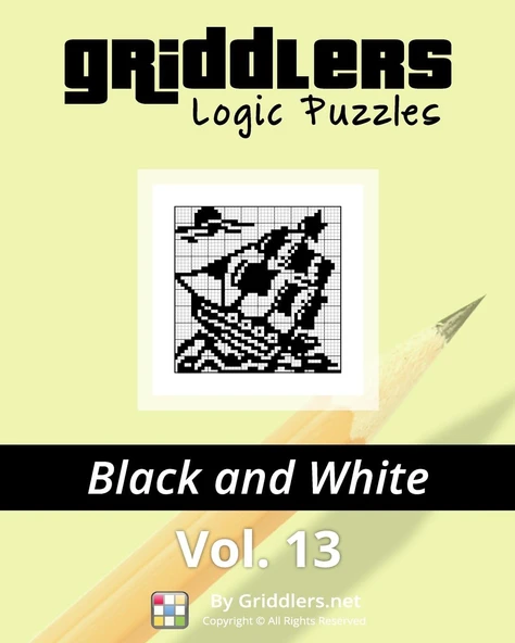 Griddlers Logic Puzzles: Black And White: Volume 13 ürün görseli 1