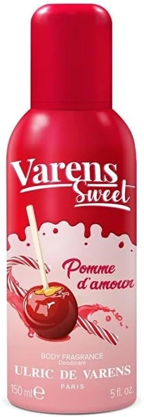 Ulric De Varens Sweet Pomme D'Amour Body Fragrance Deodorant For Women 150 Ml ürün görseli 1