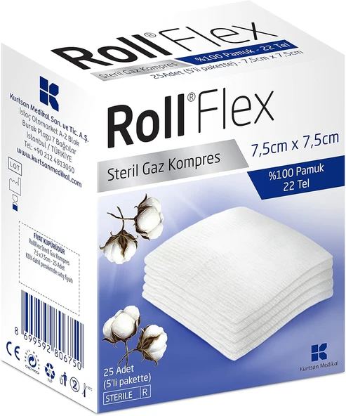 Roll 131405 Flex Kompres 7.5Cm X 7.5Cm 25 Li ürün görseli 1