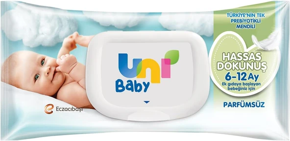 Uni Baby Hassas Dokunuş Islak Mendil 52 Yaprak ürün görseli 1