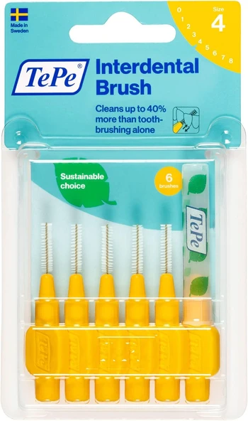 Tepe Blister 0.7 Mm - Sari Arayüz Fırçası (1 X 6 Adet) ürün görseli 1