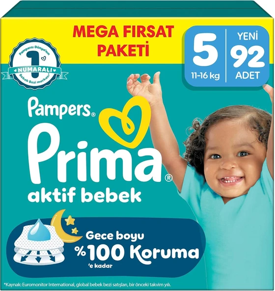 Aktif Bebek Mega Fırsat Paketi 5 Beden 92 Adet ürün görseli 1