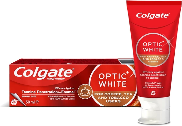 Optic White Kahve, Çay Kullanıcıları İçin Beyazlatıcı Macunu 50 Ml ürün görseli 1