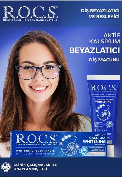 R.O.C.S. Aktif Kalsiyum Beyazlatıcı Macunu – 94G ürün görseli 1
