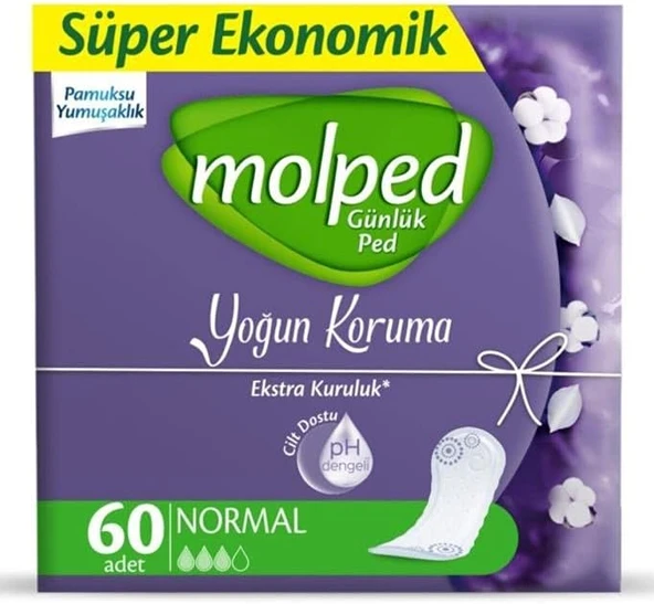 Molped Yoğun Koruma Günlük Ped 60 Adet ürün görseli 1