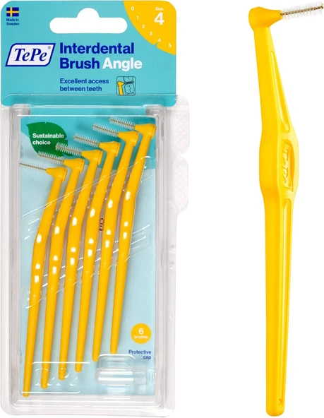 Tepe Angle Saplı Arayüz Fırçası, Sarı, 0.7Mm ürün görseli 1